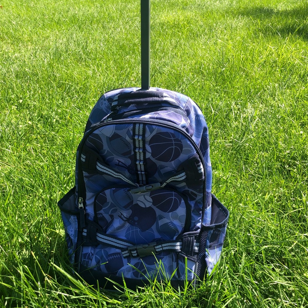 Pottery Barn kids rolling backpack